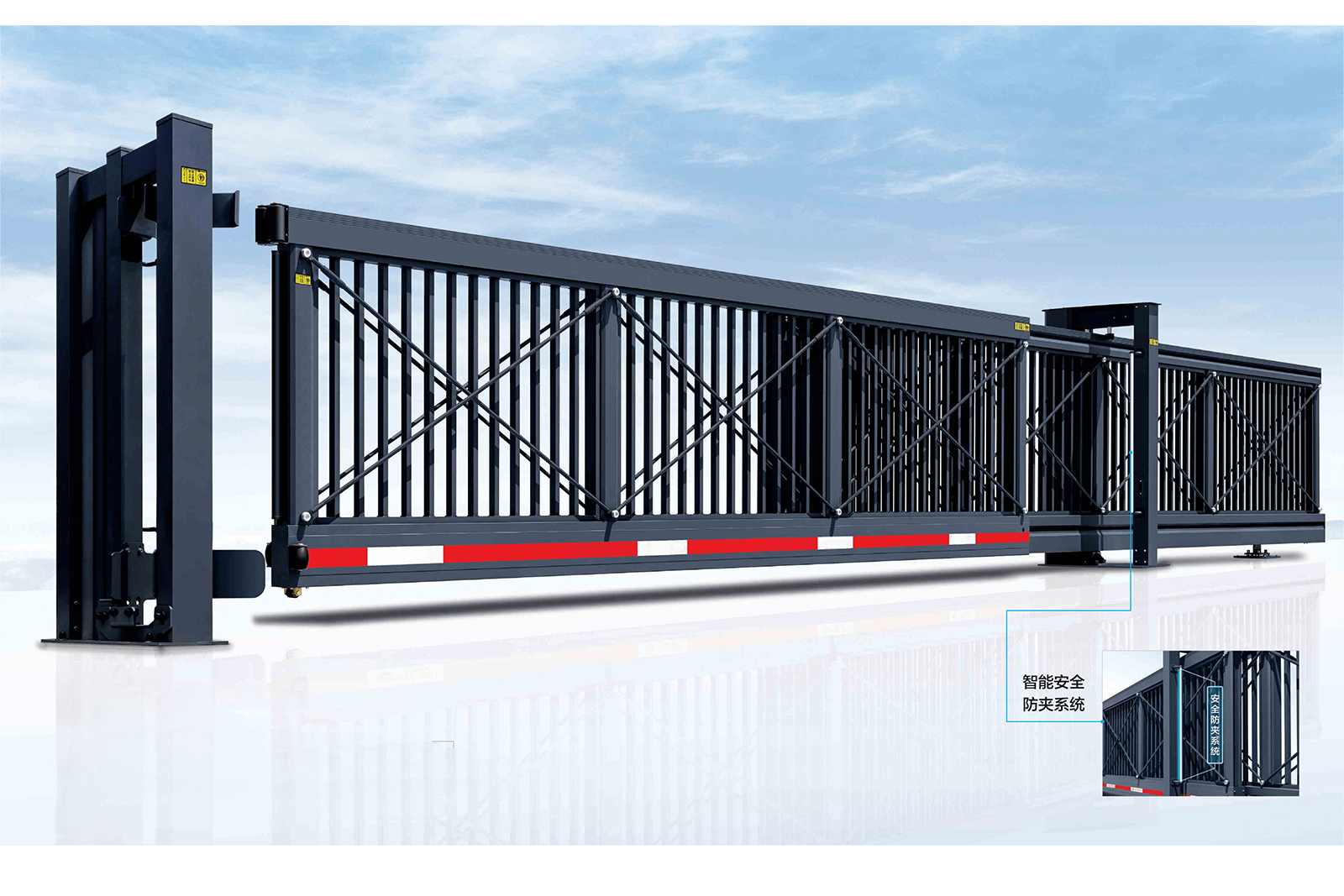智能分段悬臂门
